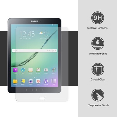 Противоударное защитное стекло Ainy Tempered Glass Protector 0.3mm для Samsung Galaxy Tab S2 9.7(2)