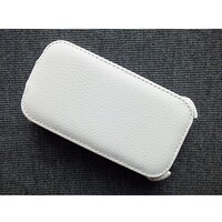 Кожаный чехол книга Armor Case White для Samsung i8160 Galaxy Ace 2