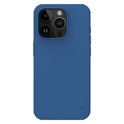 Пластиковый чехол с пластиной Magsafe Nillkin Super Frosted Shield Pro Magnetic Case Синий для Apple iPhone 15 Pro Max(1)