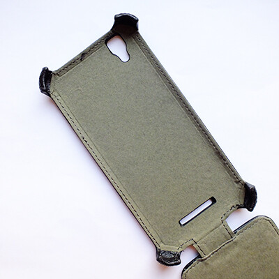 Кожаный чехол Armor Case Black для FLY IQ4414 EVO Tech 3(2)