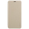 Полиуретановый чехол книга Nillkin Sparkle Leather Case Gold для OnePlus 5T(#1)