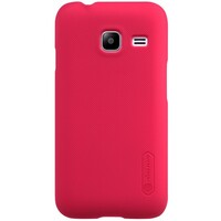 Пластиковый чехол с пленкой Nillkin Super Frosted Shield Red для Samsung J105H Galaxy J1 mini