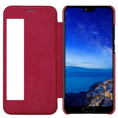 Кожаный чехол Nillkin Qin Leather Case Красный для Huawei P20 Pro(3)