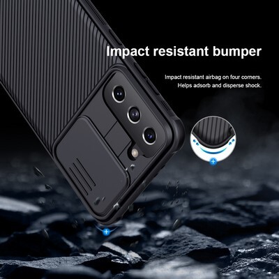 Чехол-накладка Nillkin CamShield Pro Черная для Samsung Galaxy S21 Plus(7)