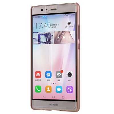 Пластиковый чехол с пленкой Nillkin Super Frosted Shield Rose Gold для Huawei P9 Plus(2)