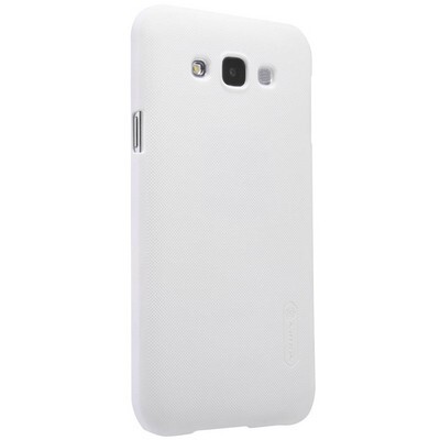 Пластиковый чехол с пленкой Nillkin Super Frosted Shield White для Samsung Galaxy E7(3)