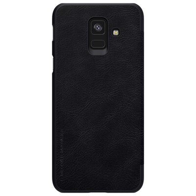 Кожаный чехол Nillkin Qin Leather Case Черный для Samsung Galaxy J6(2)