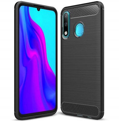 Защитный чехол UniCase Carbon черный для Huawei P30 Lite(1)