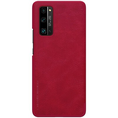 Кожаный чехол Nillkin Qin Leather Case Красный для Huawei Honor 30 Pro(2)