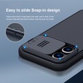 Чехол-накладка с пластиной Magsafe Nillkin CamShield Pro Magnetic Синяя для Apple iPhone 14 Pro(#5)