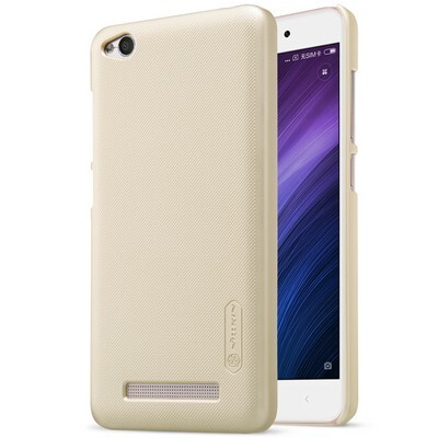 Пластиковый чехол с пленкой Nillkin Super Frosted Shield Gold для Xiaomi RedMi 4a(3)