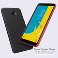 Пластиковый чехол с подставкой Nillkin Super Frosted Shield Черный для Samsung Galaxy J6 Plus(#3)