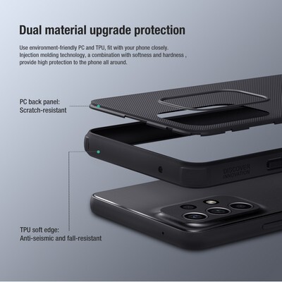 Пластиковый чехол Nillkin Super Frosted Shield Pro Зеленый для Samsung Galaxy A53(4)