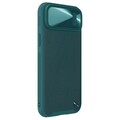 Силиконовая накладка c пластиной MagSafe Nillkin CamShield Leather Case S Зеленая для Apple iPhone 14 Plus(#3)