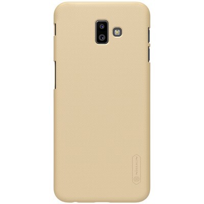 Пластиковый чехол с подставкой Nillkin Super Frosted Shield Золотой для Samsung Galaxy J6 Plus(1)