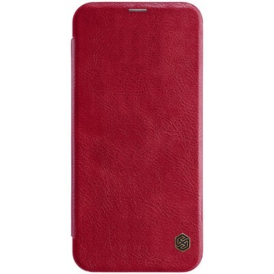 Кожаный чехол Nillkin Qin Leather Case Красный для Samsung J4 Plus (2018)(1)