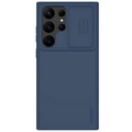 Силиконовая накладка Nillkin CamShield Silky Silicone Case Синяя для Samsung Galaxy S23 Ultra(#1)