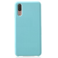 Силиконовый чехол Silicone Case бирюзовый для Huawei P20