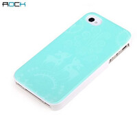 Пластиковый чехол ROCK Pure Dew Series Blue для Apple iPhone 4/4S