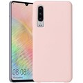 Силиконовый чехол Silicone Case светло-розовый для Huawei P30 Lite(#1)