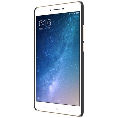 Пластиковый чехол с пленкой Nillkin Super Frosted Shield Black для Xiaomi Mi Max 2(2)