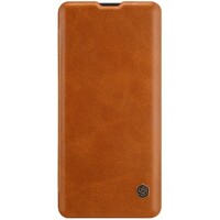 Кожаный чехол Nillkin Qin Leather Case Коричневый для Huawei P30 Pro