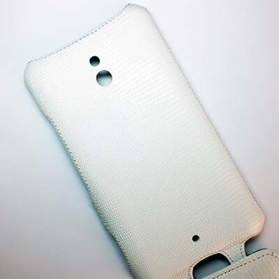 Кожаный чехол Abilita Leather Case White Snake для Nokia Lumia 1320(4)