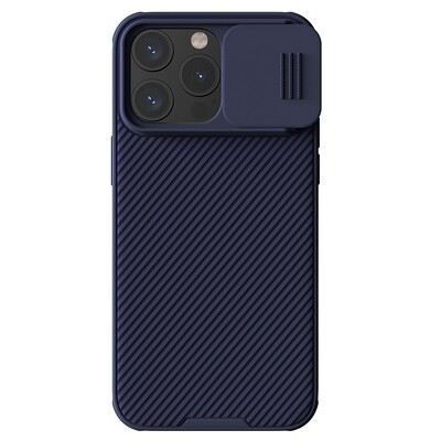 Чехол-накладка с пластиной Magsafe Nillkin CamShield Pro Magnetic Фиолетовая для Apple iPhone 15 Pro Max(1)