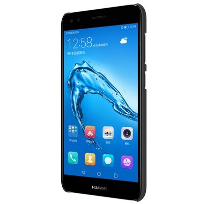 Пластиковый чехол с пленкой Nillkin Super Frosted Shield Black для Huawei P9 Lite Mini\ Y6 Pro 2017(2)