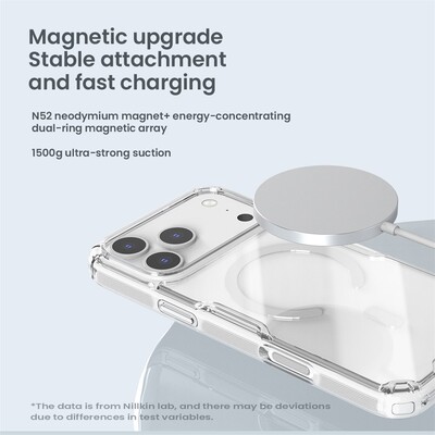 Силиконовый чехол Nillkin Nature TPU Pro Magnetic Case затемненный для Apple iPhone 17 Pro Max(8)