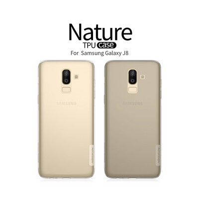 Силиконовый чехол Nillkin Nature TPU Case Серый для Samsung Galaxy J8(4)