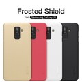 Пластиковый чехол с пленкой Nillkin Super Frosted Shield Красный для Samsung Galaxy J8(#4)