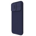 Чехол-накладка с пластиной Magsafe Nillkin CamShield Pro Magnetic Фиолетовая для Apple iPhone 15 Pro Max(#3)