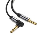 Аудио кабель UGREEN 3.5mm Auxiliary Stereo Audio Jack to Jack Flat Right Angle Cable(#1)