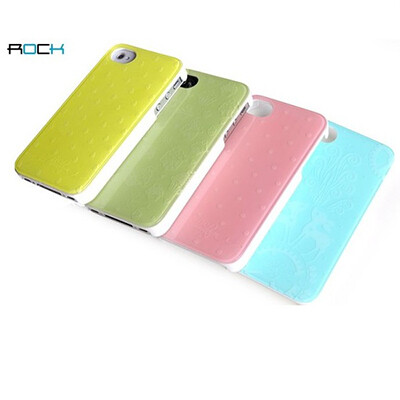 Пластиковый чехол ROCK Pure Dew Series Green для Apple iPhone 4/4S(2)