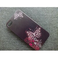 Пластиковый чехол Butterfly Case Black для Apple iPhone 4/4S