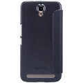 Полиуретановый чехол Nillkin Sparkle Leather Case Black для TCL 3N (M2M)(#2)