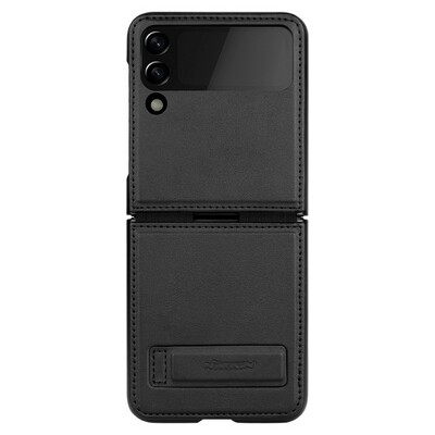 Кожаный чехол Nillkin Qin Pro Plain Leather Case Черный для Samsung Galaxy Z Flip 4(1)