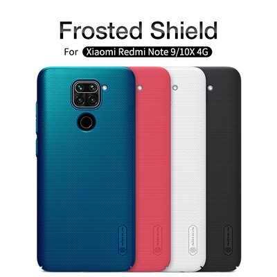 Пластиковый чехол с подставкой Nillkin Super Frosted Shield Черный для Xiaomi Redmi Note 9(5)