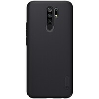 Пластиковый чехол с подставкой Nillkin Super Frosted Shield Черный для Xiaomi Redmi 9