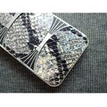 Пластиковый чехол Snake Print Case Silver для Apple iPhone 4/4S(#3)
