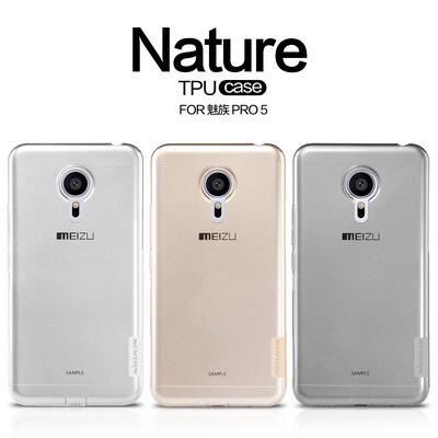 Силиконовый чехол Nillkin Nature TPU Case Grey для Meizu Pro 5(4)