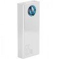 Внешний аккумулятор Baseus Amblight Digital Display Fast Charge Power Bank 65W PPLG000101 30000mAh (с кабелем Type-C to Type-C 100W) белый(#2)