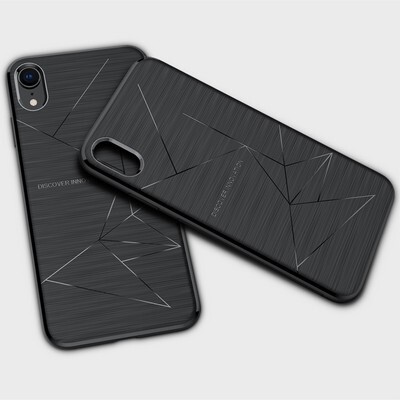 Силиконовая наладка Nillkin Magic Case Black с пластинами для автодержателя для Apple iPhone XR(3)