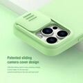 Силиконовая накладка с пластиной Magsafe Nillkin CamShield Silky Magnetic Silicone Case Черная для Apple iPhone 14 Pro(#5)