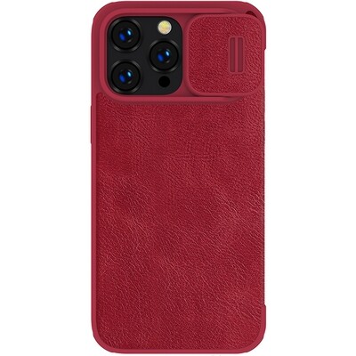 Кожаный чехол Nillkin Qin Pro Leather Case Красный для Apple iPhone 14 Pro(2)