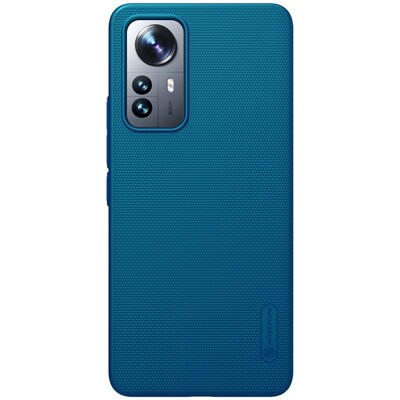 Пластиковый чехол с подставкой Nillkin Super Frosted Shield Синий для Xiaomi 12 Lite(1)