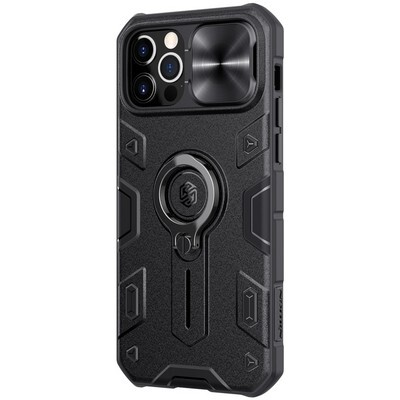 Противоударная-накладка Nillkin CamShield Armor черная для Apple iPhone 12 Pro(3)