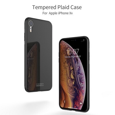 Защитный чехол NILLKIN Tempered Plaid Синий для Apple iPhone XR(4)