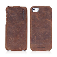 Кожаный чехол Borofone Colonel leather case Brown для Apple iPhone 5/5s/SE
